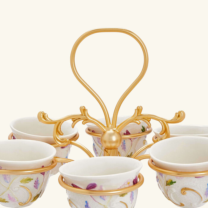 villari taormina arabic coffee cup holder white
