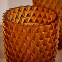 ruckl heroine coco candle holder amber