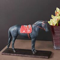 lladro english purebred horse sculpture large black