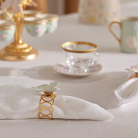 villari butterfly napkin ring white set of 4