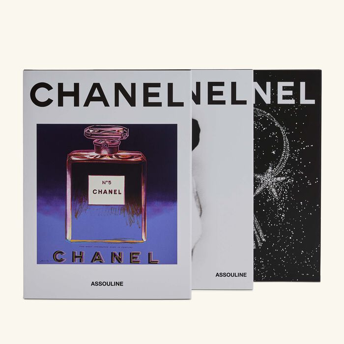 assouline chanel set of 3 fashion jewelry watches perfume beauty book 22x15cm