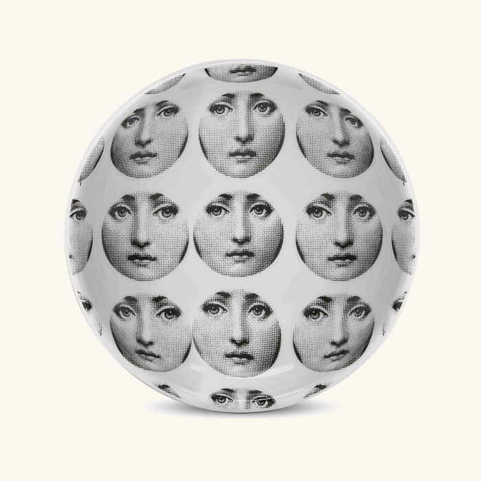 fornasetti tema e variazioni no 197 ashtray round small white