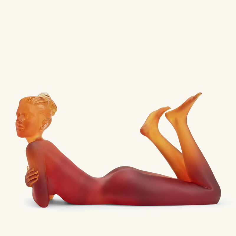 daum ad lie sculpture medium orange