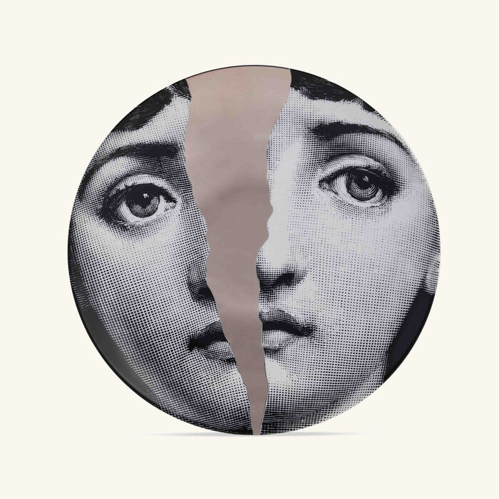 fornasetti tema e variazioni no 10 wall plate silver