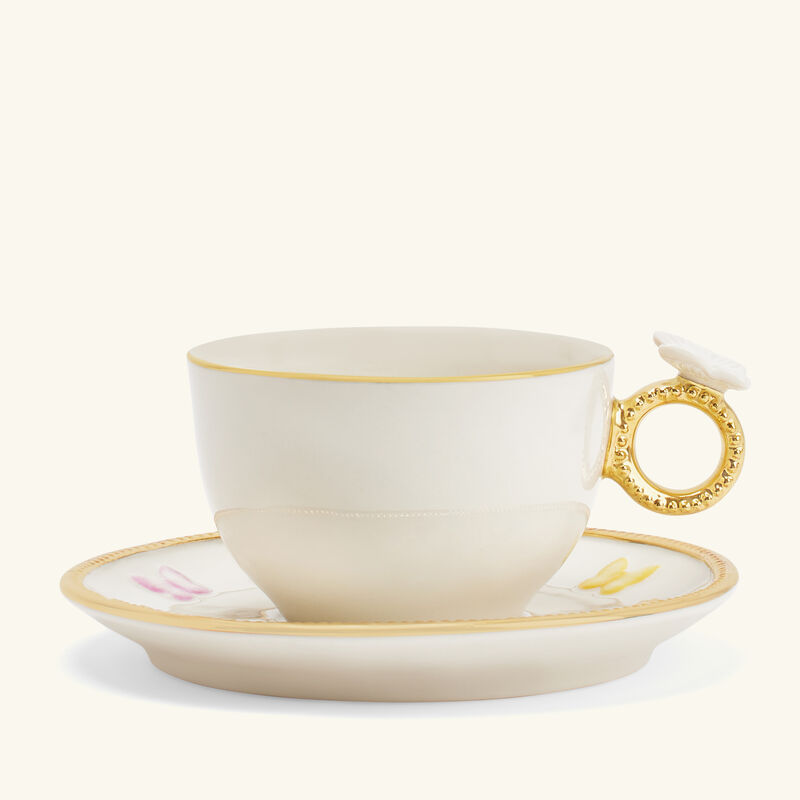 Butterfly Tea Cup & Saucer White villari butterfly tea cup saucer white