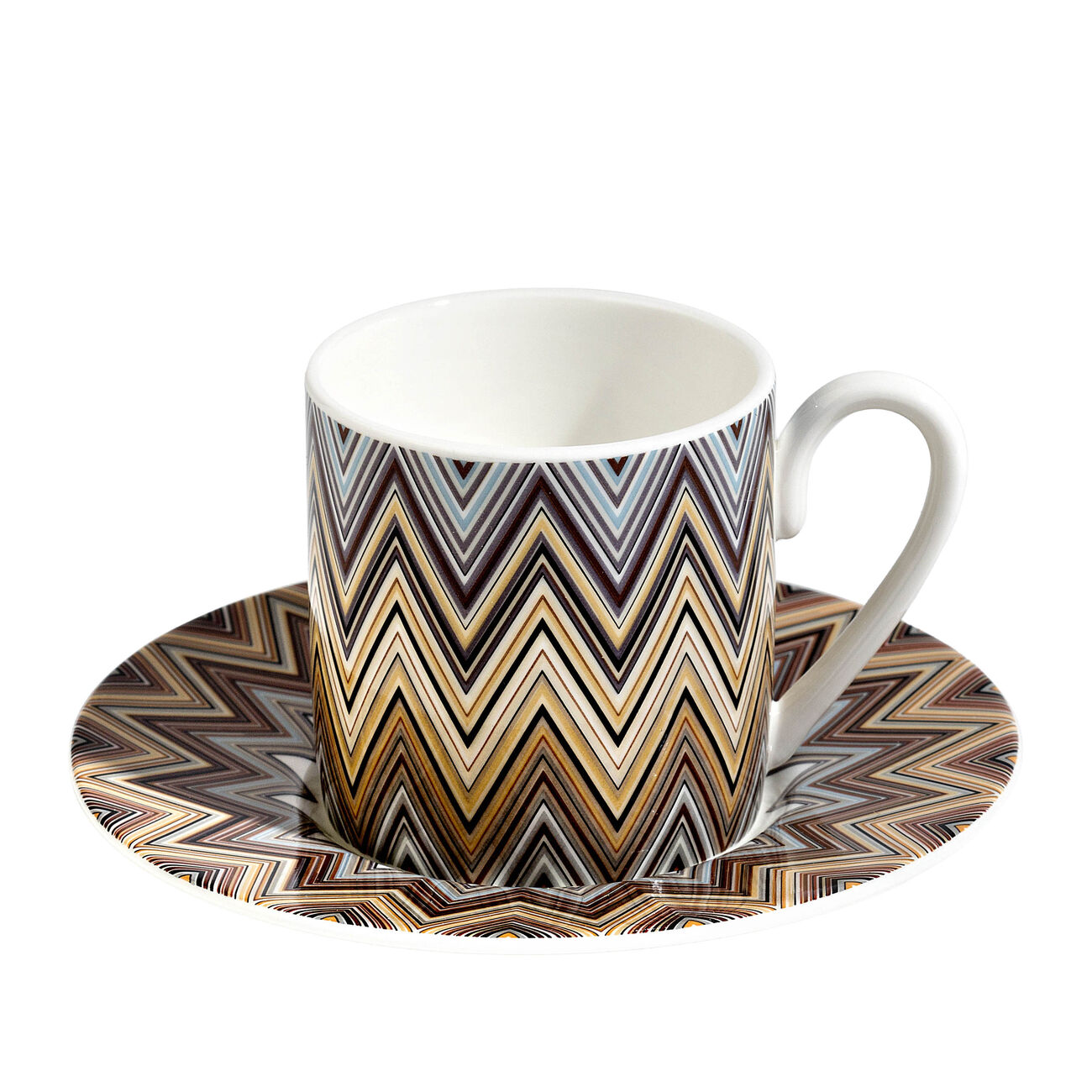 missoni home zig zag jarris coffee cup   saucer pattern