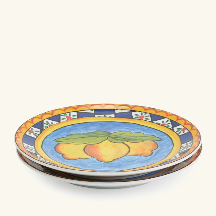 dolce gabbana casa carretto bread plate round 17cm set of 2