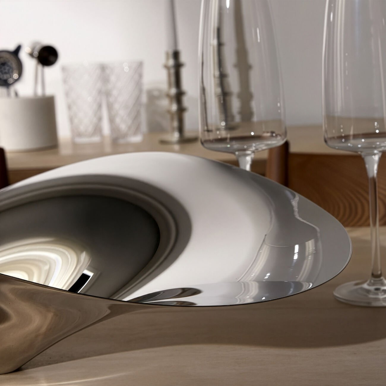 جورج جنسن صينية التقديم إندلجنس شفافة