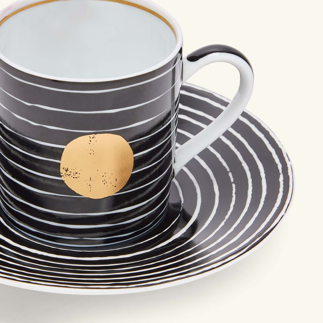 bernardaud aboro coffee cup saucer black