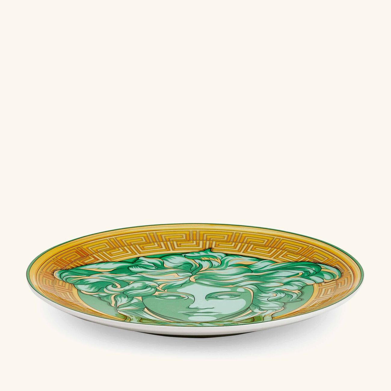 Medusa Amplified Green Coin Bread & Butter Plate Round Green 17cm versace medusa amplified green coin bread butter plate round green 17cm