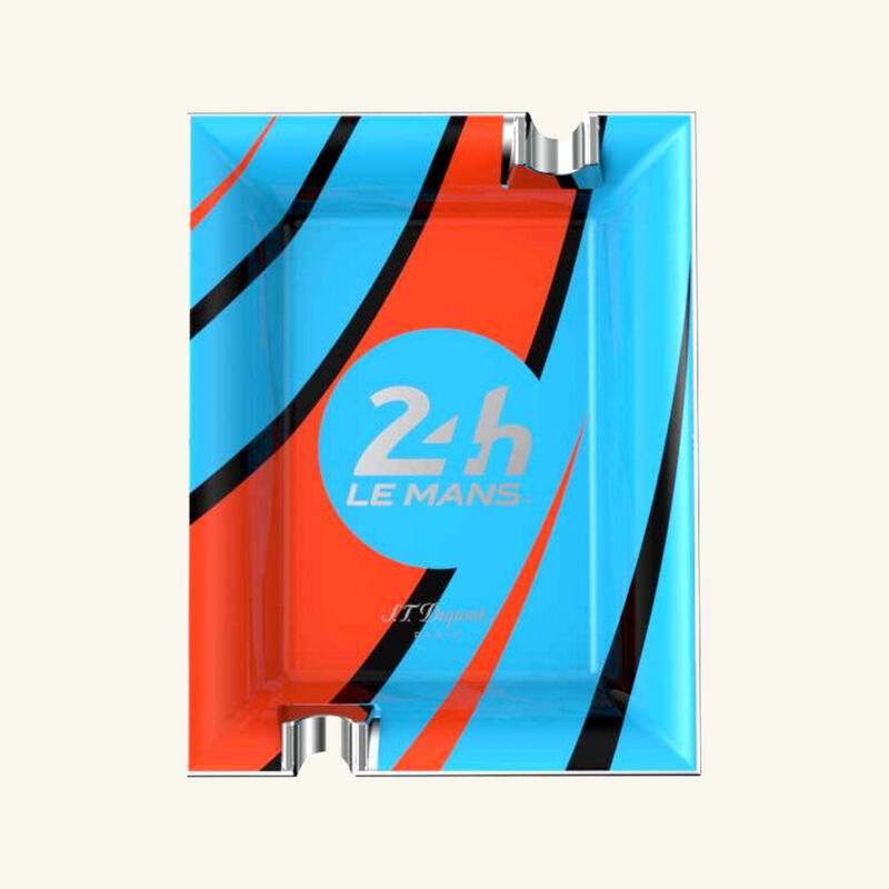 منفضة سيجار بشعار 24H Le Mans زرقاء اس تي دوبون منفضة سيجار بشعار 24h le mans زرقاء