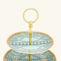 versace scala del palazzo cake stand green