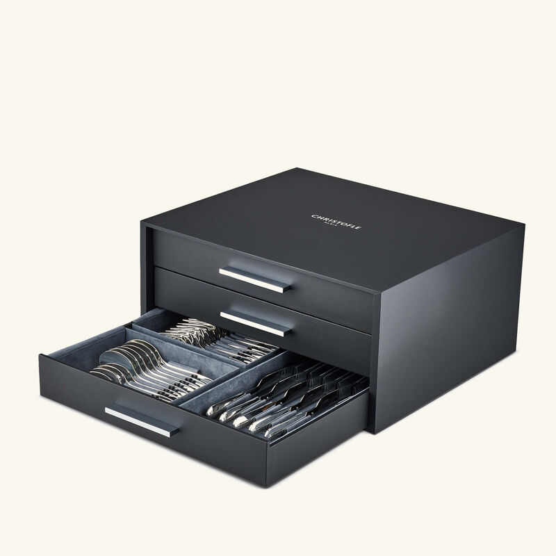 christofle infini flatware set 76 pieces silver plated