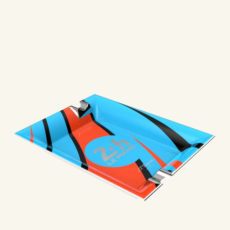 منفضة سيجار بشعار 24H Le Mans زرقاء اس تي دوبون منفضة سيجار بشعار 24h le mans زرقاء