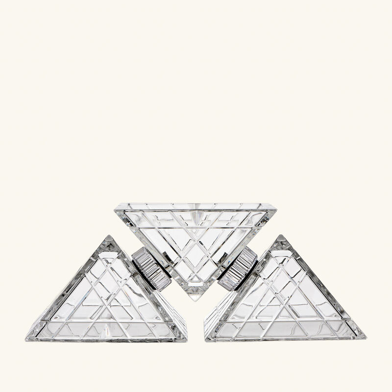 mario cioni c crystal pyramidion centerpiece clear
