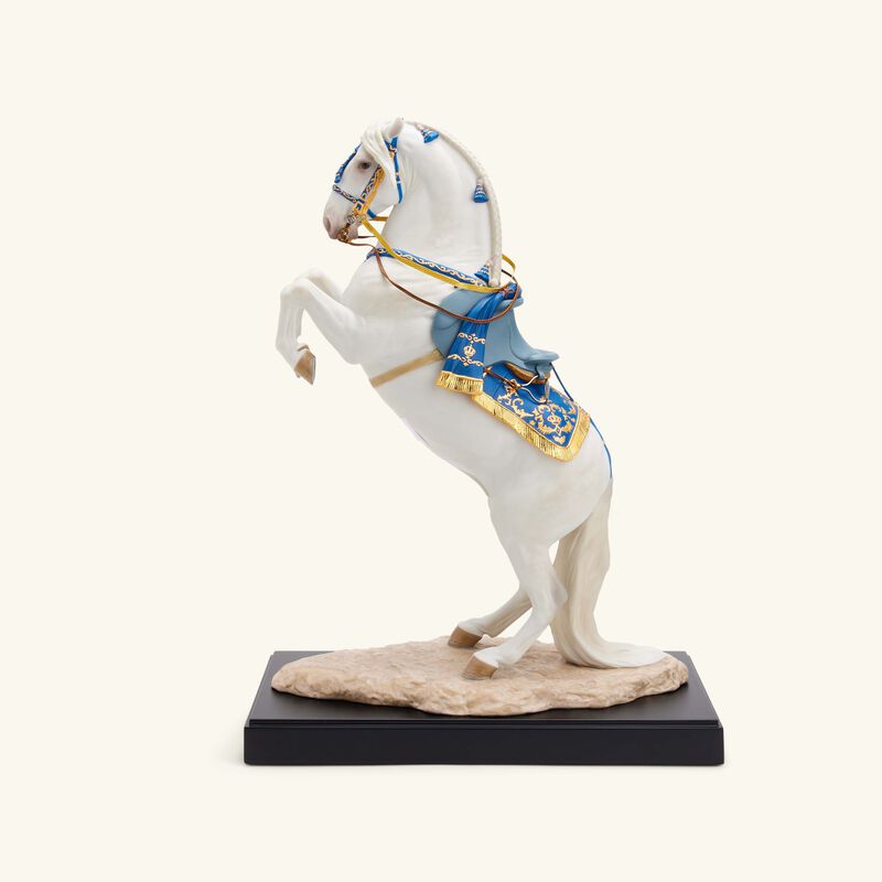 lladro spanish pure breed horse sculpture large blue limited edition