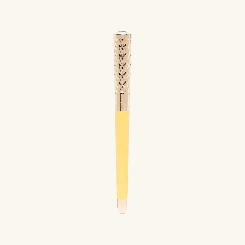 st dupont liberte rollerball pen yellow