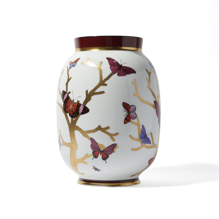 bernardaud exclusive aux papillons vase