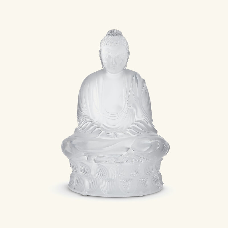 Buddha Sculpture Medium Clear lalique buddha sculpture medium clear