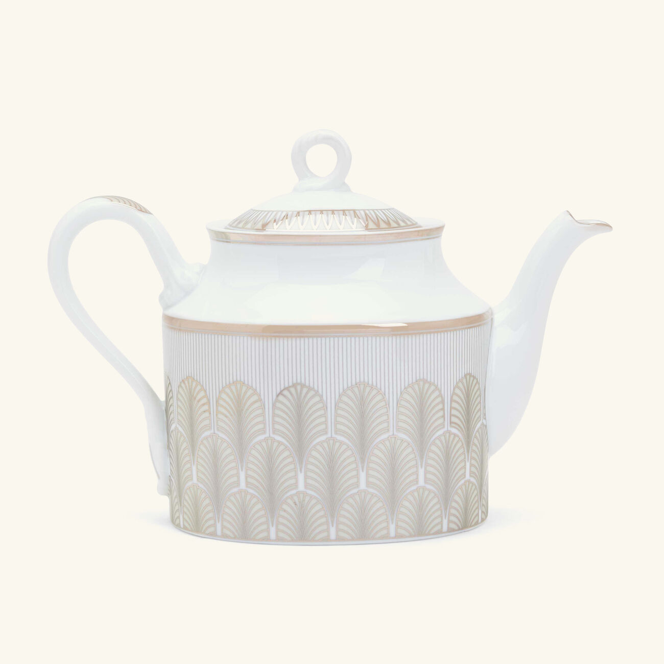 ginori 1735 magnifico tea pot gold