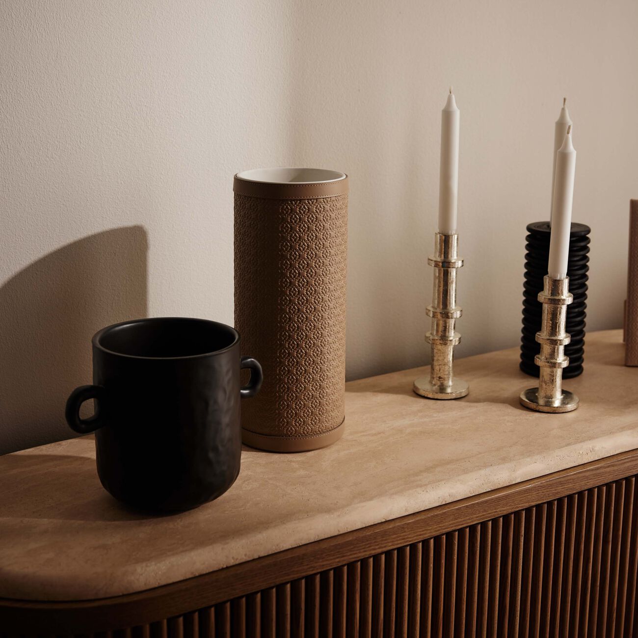 giobagnara elie saab mouton vase round large beige