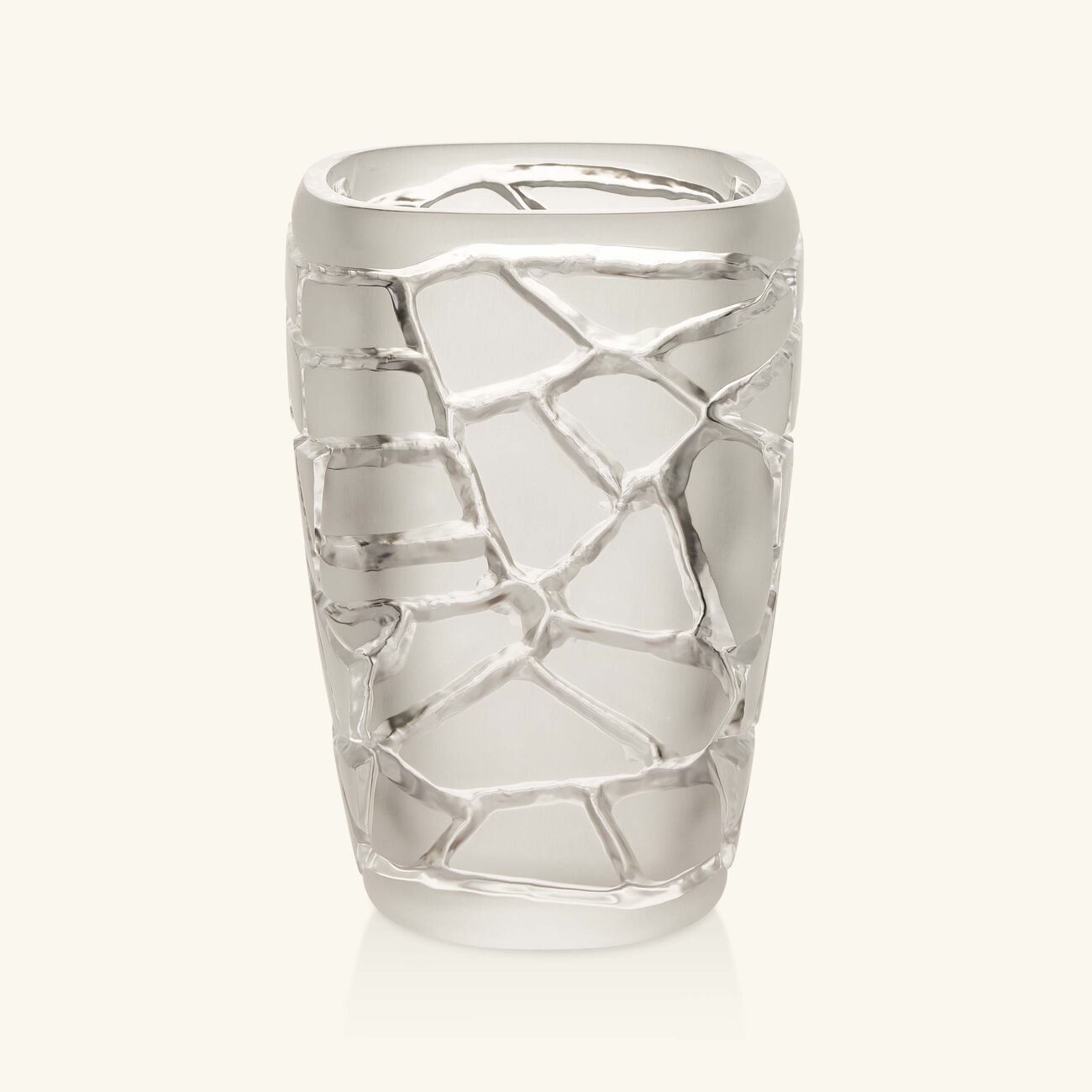 lalique terramineral magnitude vase round small clear