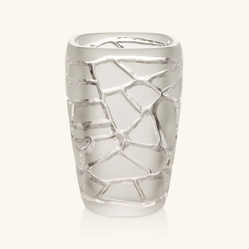lalique terramineral magnitude vase round small clear