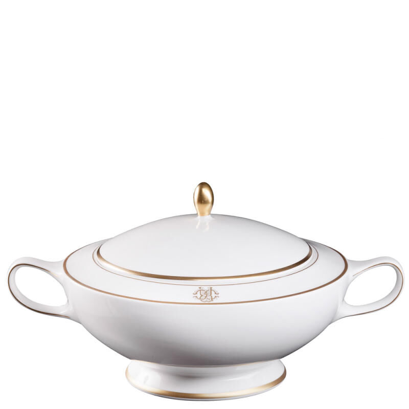 Silk Gold Soup Tureen, large