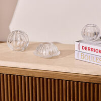 mario cioni   c lotus candle holder clear
