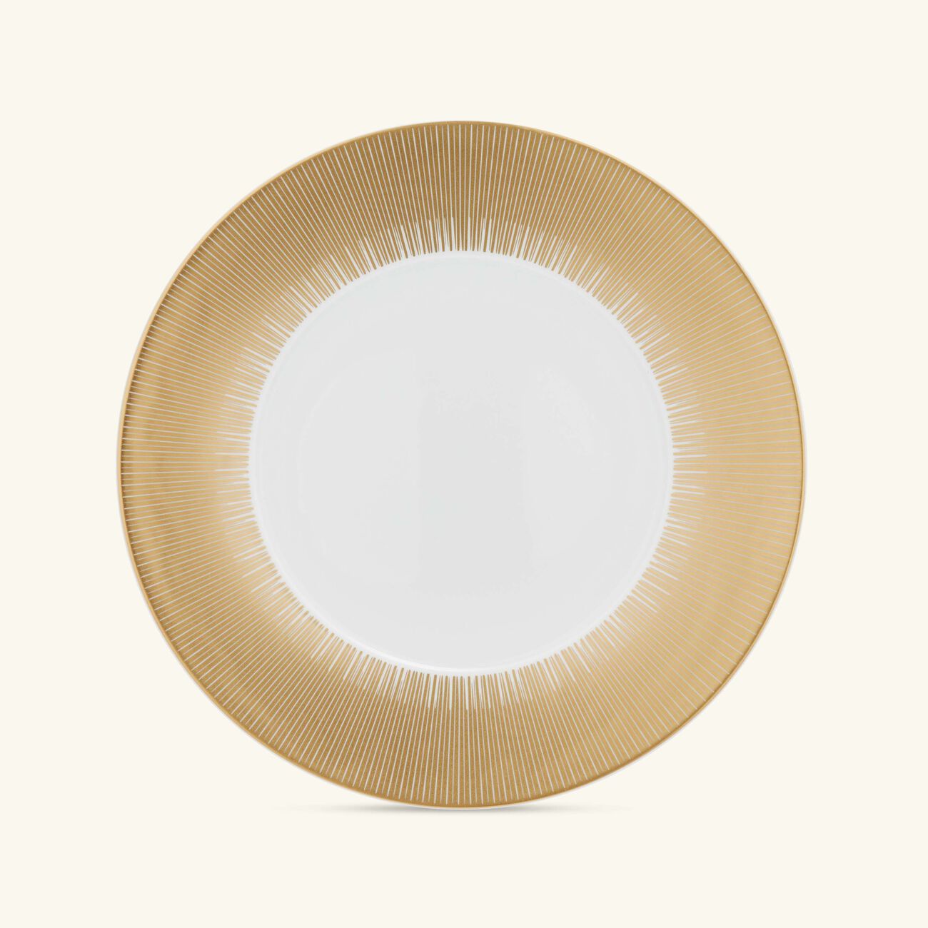 bernardaud sol service plate round gold 31cm