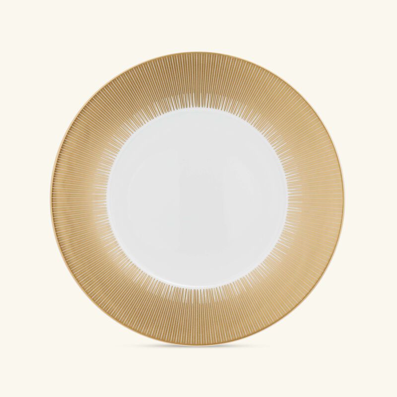 bernardaud sol service plate round gold 31cm