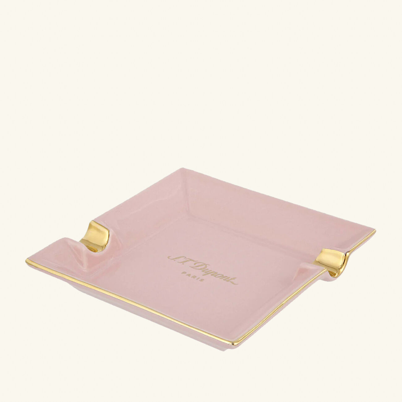 Ashtray Square Small Pink st dupont ashtray square small pink