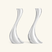 georg jensen cobra candleholder silver medium set of 2