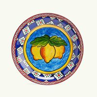 dolce gabbana casa carretto soup plate round 20cm set of 2