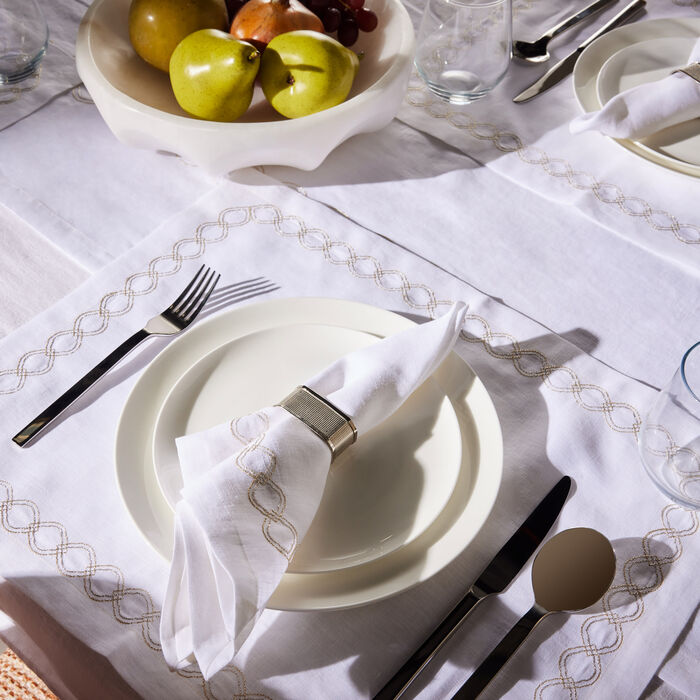 catherine denoual saba placemat white