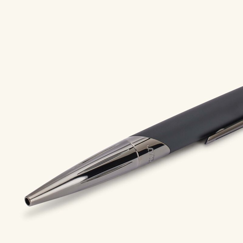 st dupont defi millennium ballpoint pen grey