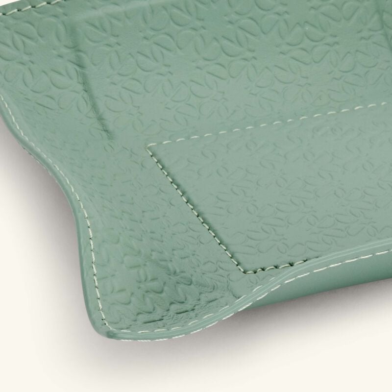 Elie Saab Monogram Trinket Tray Square Small Agata Green giobagnara elie saab monogram trinket tray square small agata green