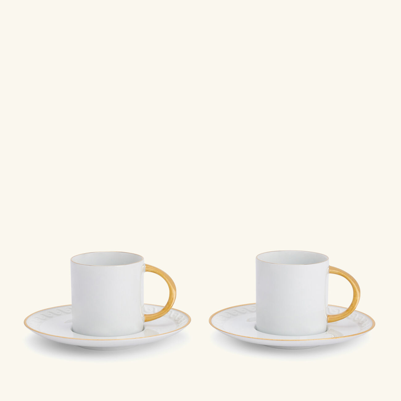 l objet neptune coffee cup saucer white set of 2