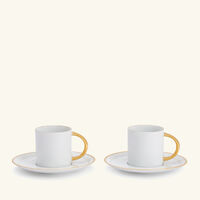 l objet neptune coffee cup saucer white set of 2