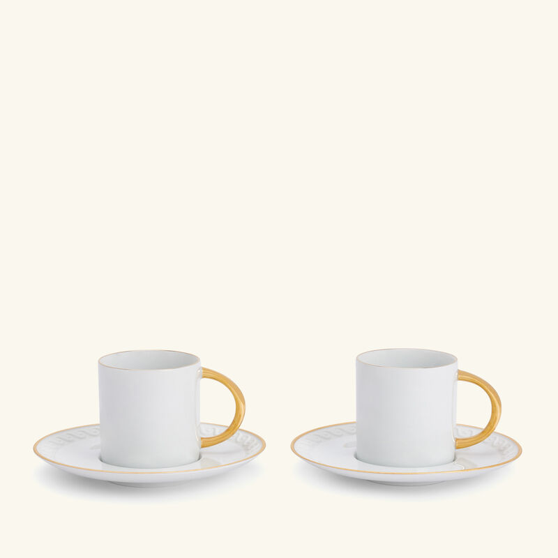l objet neptune coffee cup saucer white set of 2