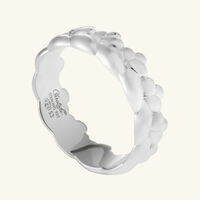 كريستوفل خاتم بابيلون رفيع فضي   مقاس 51