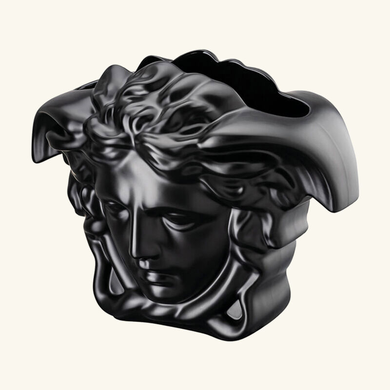 Medusa Grande Vase Medium Black versace medusa grande vase medium black