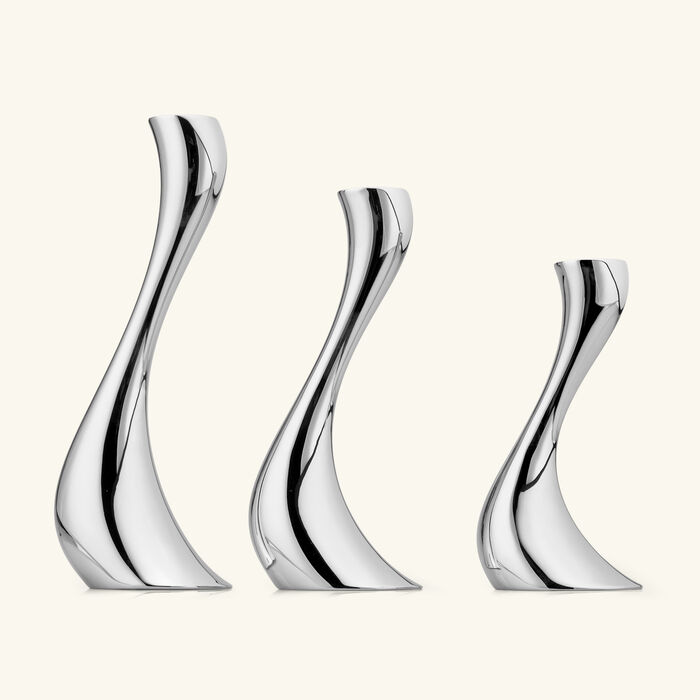 georg jensen cobra candleholder silver set of 3
