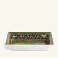 etro tartan trinket tray rectangular small green