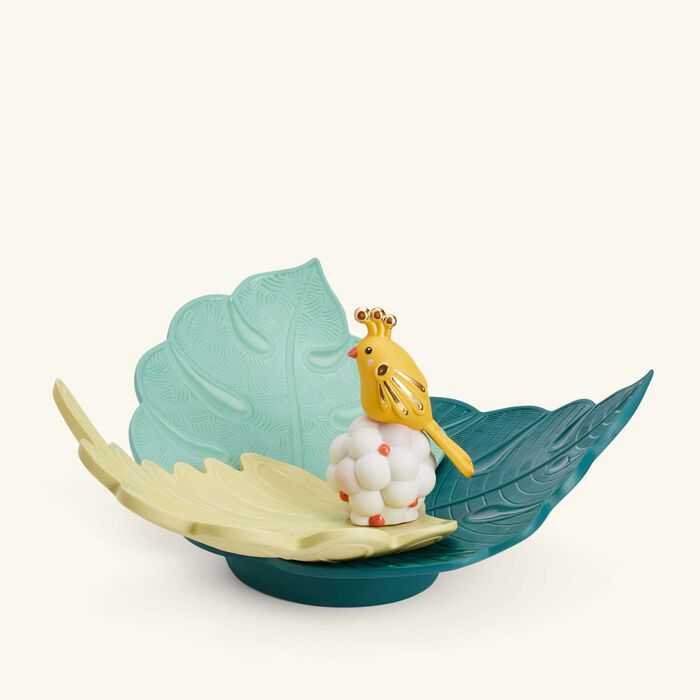 lladro utopical centerpiece green