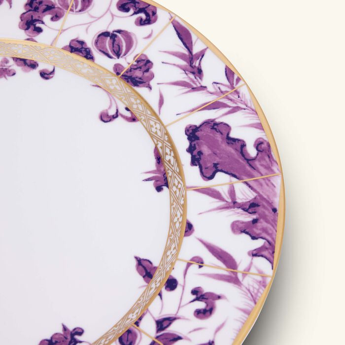 bernardaud prunus dinner plate round purple 26cm