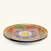 dolce gabbana casa carretto sun bread plate round 17cm set of 2