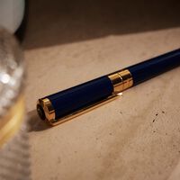 st dupont liberte rollerball pen blue