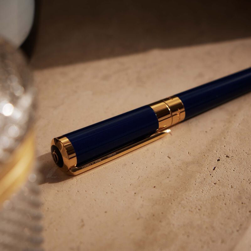 st dupont liberte rollerball pen blue