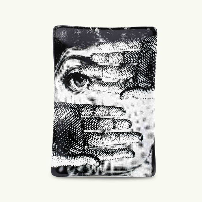 fornasetti tema e variazioni no 154 ashtray rectangular grey